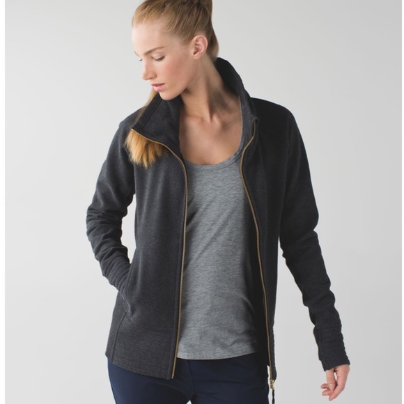 Lululemon Radiant Jacket Heathered Black - Picture 4 of 14